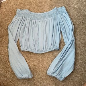 Windsor Off the Shoulder Crop Top